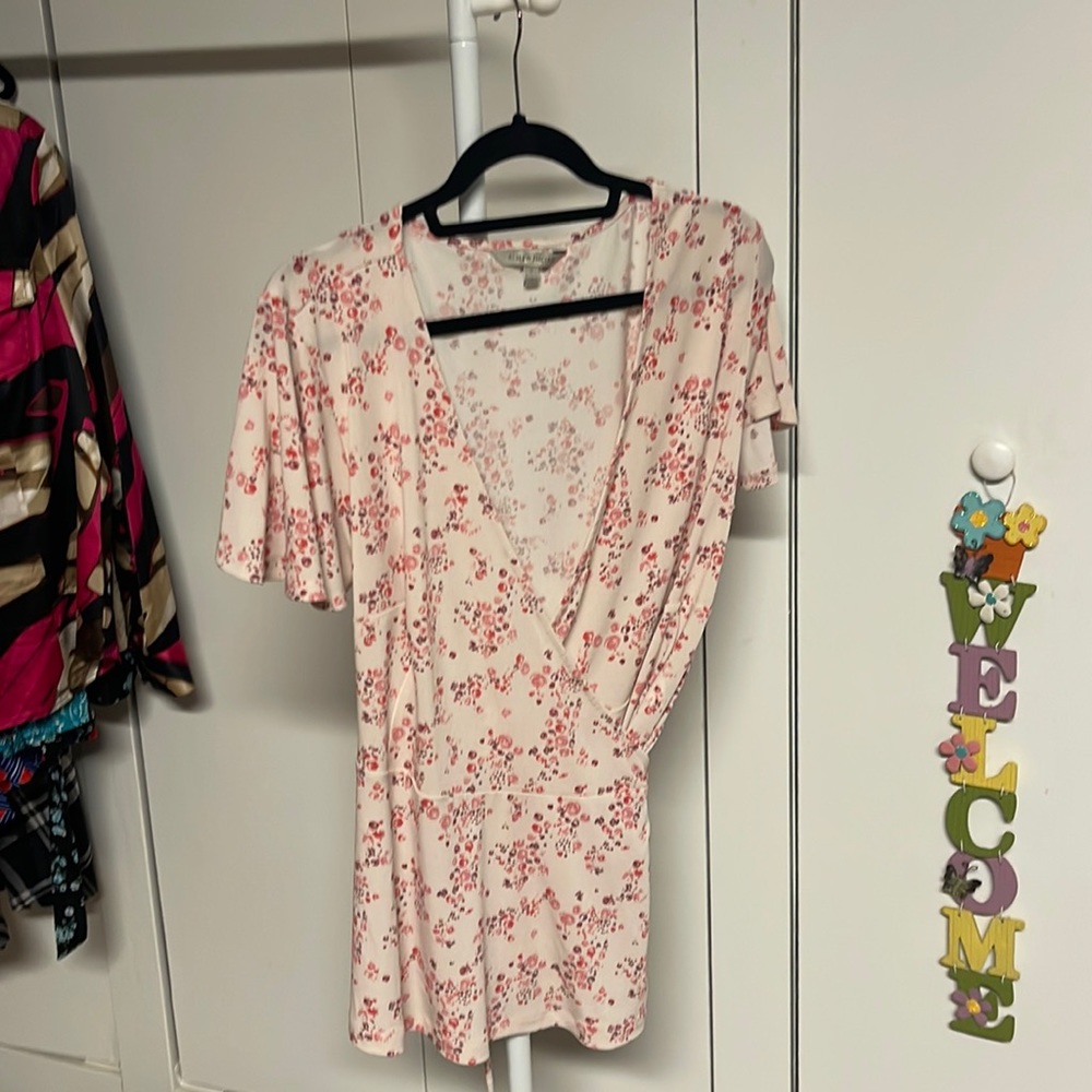 Side tie blouse